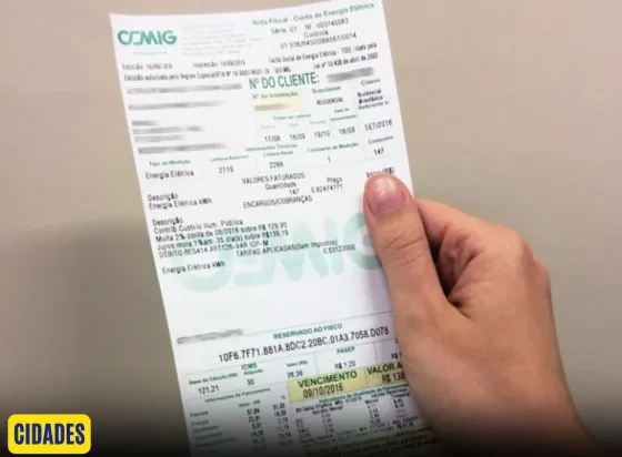 Conta de luz dos consumidores atendidos pela Cemig ficará mais cara a partir desta quinta-feira, 28 de Maio