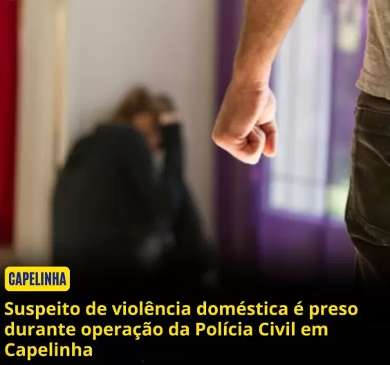 Suspeito de violência doméstica é preso durante operação da Polícia Civil em Capelinha